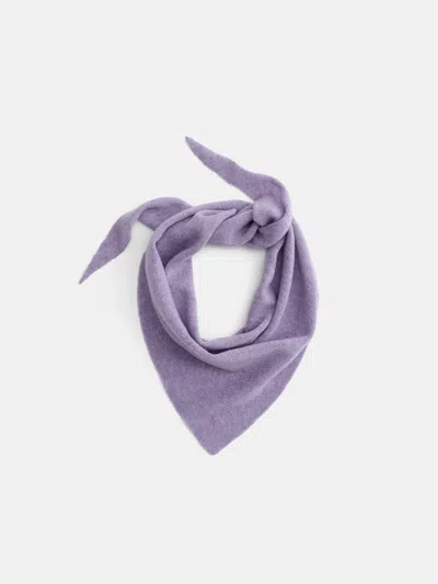 Alex Mill Flynn Handkerchief Scarf In Wool In Lilac