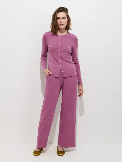 Alex Mill Frankie Pull On Pant In Cotton Rib In Early Lavender