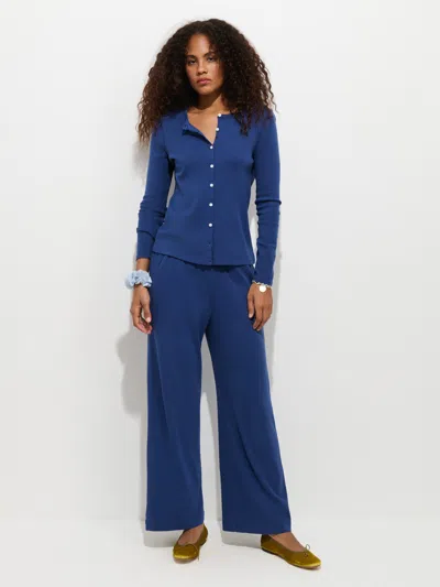 Alex Mill Frankie Pull On Pant In Cotton Rib In The Blues