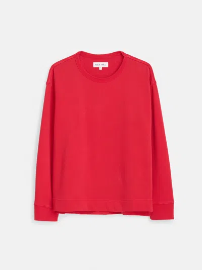 Alex Mill Frankie Sweatshirt In Vintage Wash In Cardinal