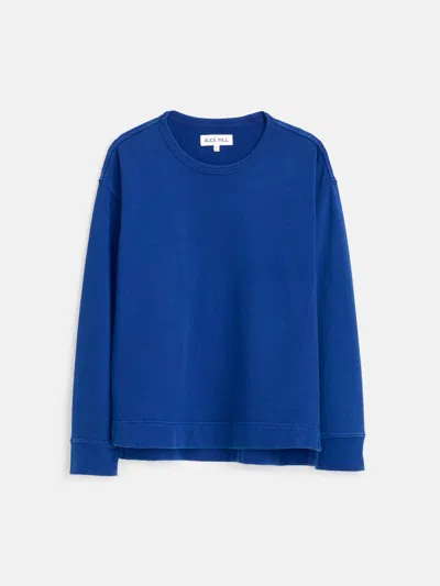 Alex Mill Frankie Sweatshirt In Vintage Wash In Cobalt