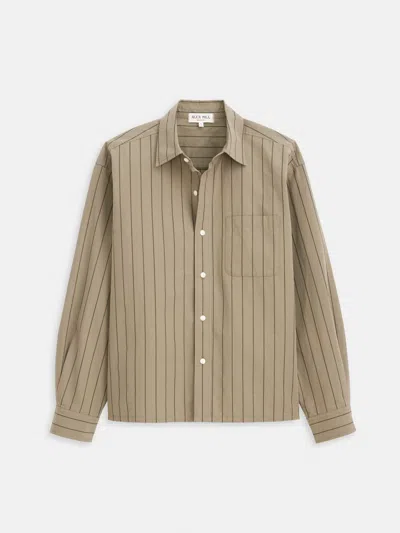 Alex Mill Franklyn St Striped Shirt In Cotton In Green