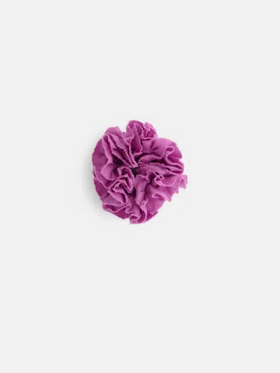 Alex Mill Frisee Hair Scrunchie In Linen In Rosebud