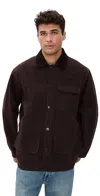 Alex Mill Frontier Jacket In Canvas Dark Chocolate In Brown