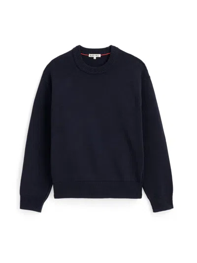 Alex Mill Gabriel Crewneck Sweater In Cotton Linen In Dark Navy