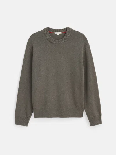 Alex Mill Gabriel Crewneck Sweater In Cotton Linen In Heather Olive