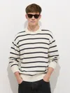 Alex Mill Gabriel Pullover In Cotton Linen In Multi