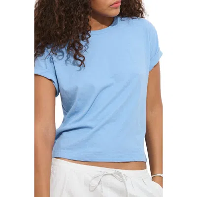 Alex Mill Garcon Linen Blend T-shirt In Blue