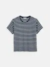 Alex Mill Garcon Striped Tee In Linen Cotton In Black