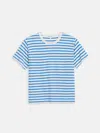 Alex Mill Garcon Striped Tee In Linen Cotton In Blue
