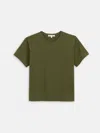 Alex Mill Garcon Tee In Linen Cotton In Green