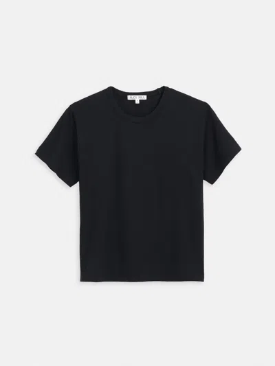 Alex Mill Garcon Tee In Linen Cotton In Black