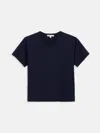 Alex Mill Garcon Tee In Linen Cotton In Black