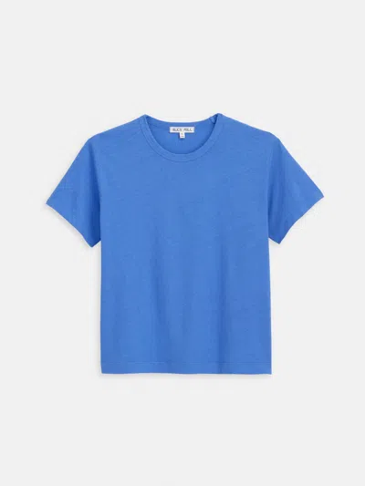 Alex Mill Garcon Tee In Linen Cotton In Blue