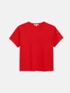 Alex Mill Garcon Tee In Linen Cotton In Red