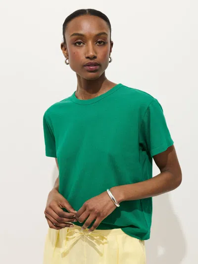 Alex Mill Garcon Tee In Linen Cotton In Green