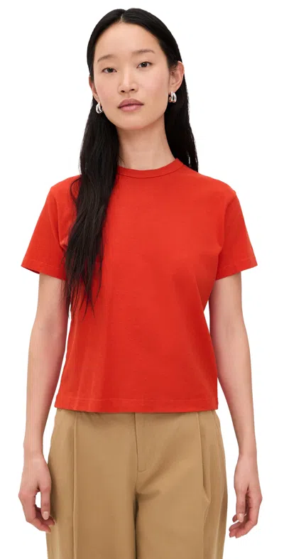 Alex Mill Garcon Tee In Linen Cotton Tomato In Red
