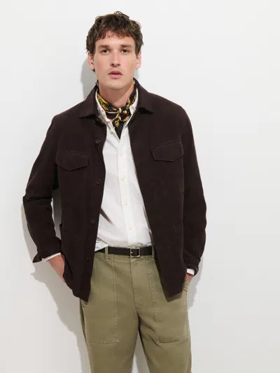 Alex Mill Garment Dyed Chore Jacket In Corduroy In Mole