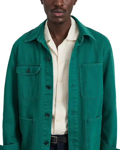 Alex Mill Garment Dyed Denim Work Jacket In Jadeite
