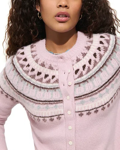 Alex Mill Greene St Fair Isle Sweater In Pink