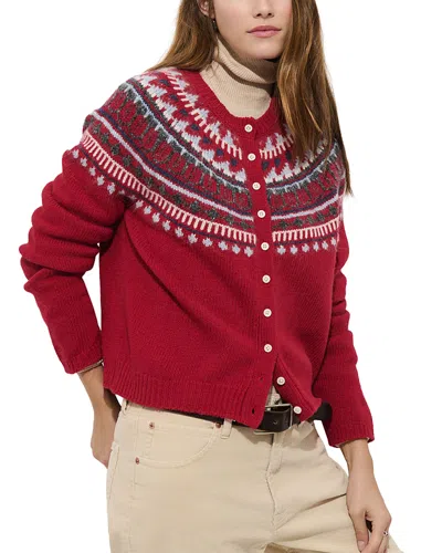 Alex Mill Greene St Fair Isle Sweater In Red