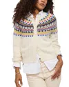 Alex Mill Amina Fairisle Sweater In Wool In White