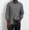 Alex Mill Mill Striped Cotton-poplin Shirt In Multi