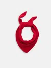 Alex Mill Handkerchief Scarf In Wool In Red