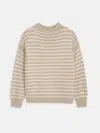Alex Mill Harbor Stripe Sweater In Cotton In Neutral