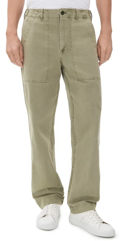 Alex Mill Herringbone Field Pants Vintage Olive