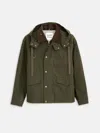 Alex Mill Highland Utility Jacket In Waxed Cotton In Green