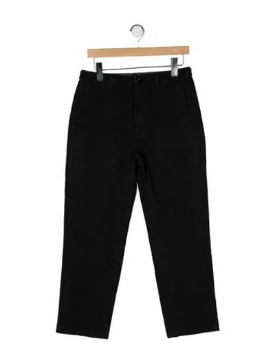 Pre-owned Alex Mill High-rise Straight Leg Jeans In Black