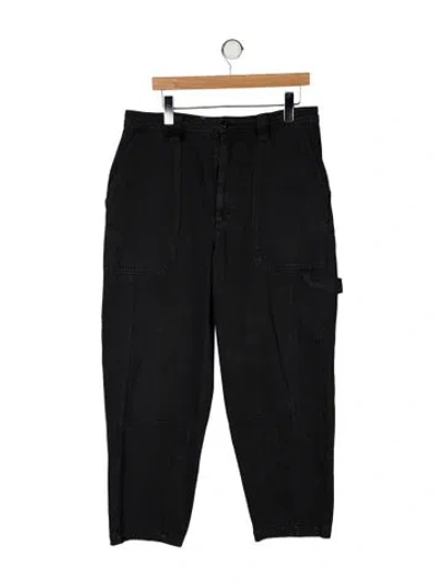 Pre-owned Alex Mill High-rise Straight Leg Jeans In Black