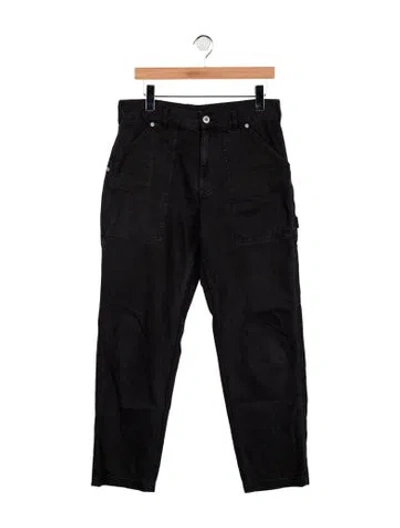 Pre-owned Alex Mill High-rise Straight Leg Jeans In Black