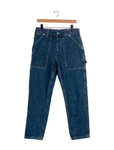 Pre-owned Alex Mill High-rise Straight Leg Jeans In Blue