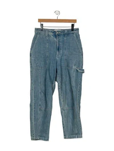Pre-owned Alex Mill High-rise Straight Leg Jeans In Blue