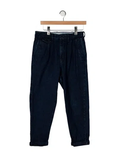 Pre-owned Alex Mill High-rise Straight Leg Jeans In Blue