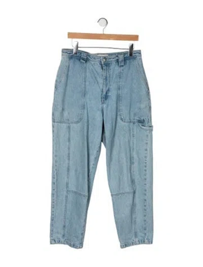 Pre-owned Alex Mill High-rise Straight Leg Jeans In Blue