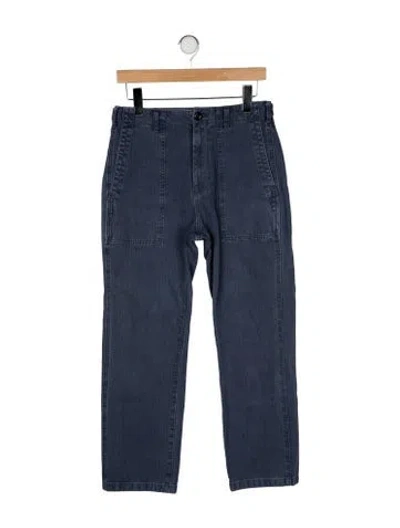 Pre-owned Alex Mill High-rise Straight Leg Jeans In Gray