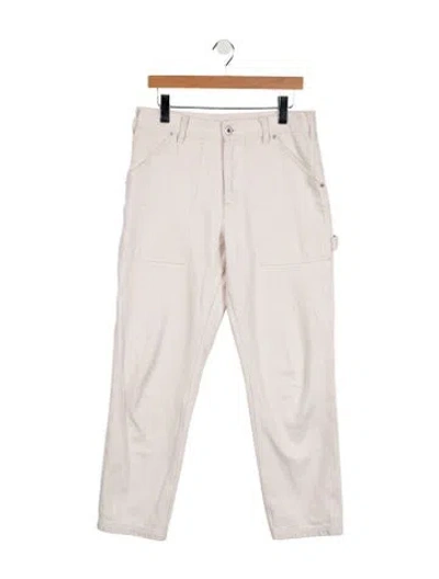 Pre-owned Alex Mill High-rise Straight Leg Jeans In Neutral