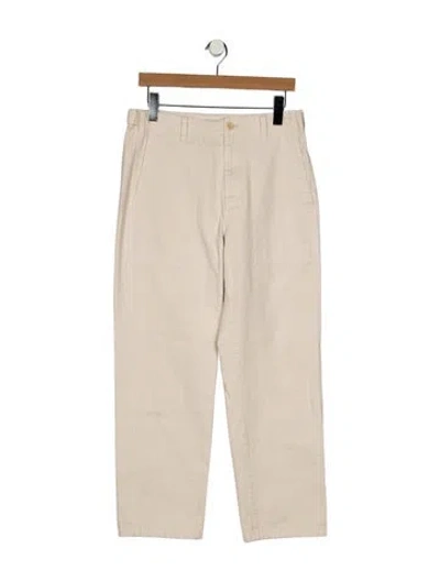 Pre-owned Alex Mill High-rise Straight Leg Jeans In Neutral