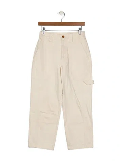Pre-owned Alex Mill High-rise Straight Leg Jeans In Neutral