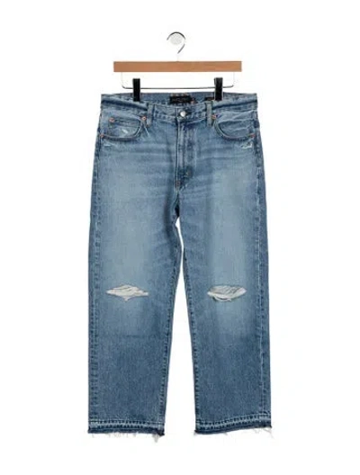 Pre-owned Alex Mill High-rise Straight Leg Jeans W/ Tags In Blue