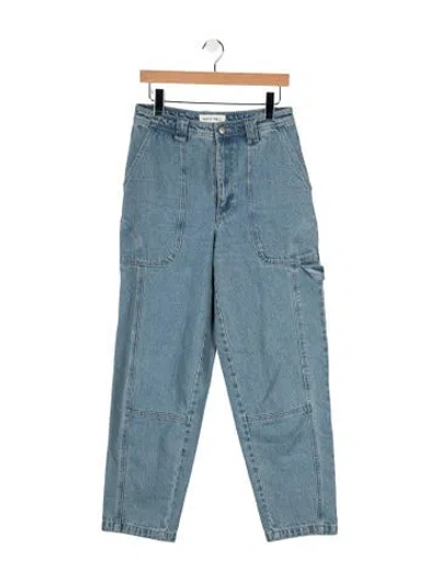 Pre-owned Alex Mill High-rise Straight Leg Jeans W/ Tags In Blue
