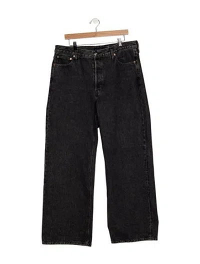 Pre-owned Alex Mill High-rise Wide Leg Jeans In Blue