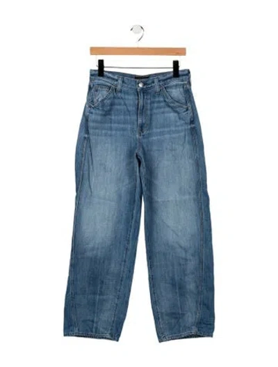 Pre-owned Alex Mill High-rise Wide Leg Jeans In Blue