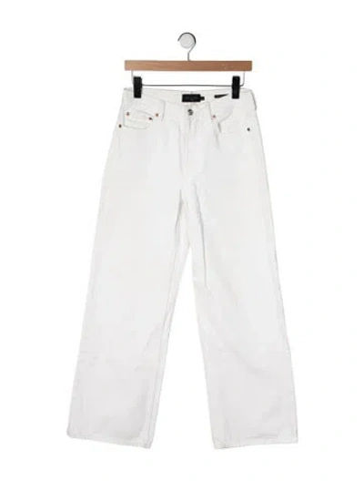 Pre-owned Alex Mill High-rise Wide Leg Jeans In Neutral