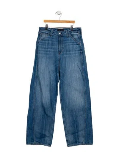 Pre-owned Alex Mill High-rise Wide Leg Jeans W/ Tags In Blue