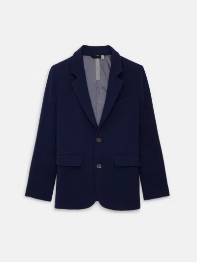 Alex Mill Holiday Things Annette Blazer In Wool Crepe In Evening Blue