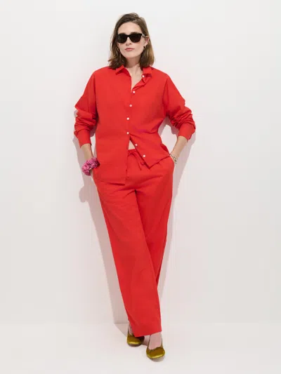 Alex Mill Hudson Pant In Cotton Twill In Chili